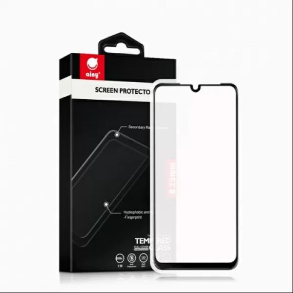 Гибридное стекло для Xiaomi Redmi Note 7 / 7S / 7 Pro Ainy Full Screen Cover 0.15mm (Black) - 4