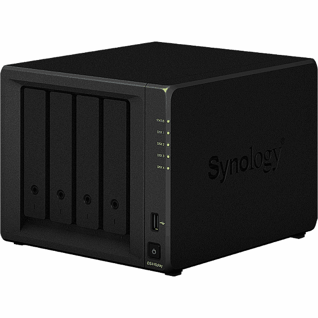 Сетевое хранилище Synology Ds418play DualCore 4-Bay Nas Network Storage Server (Black/Черный) - 1
